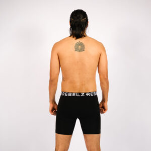rebelz underwear boxers solid black 3