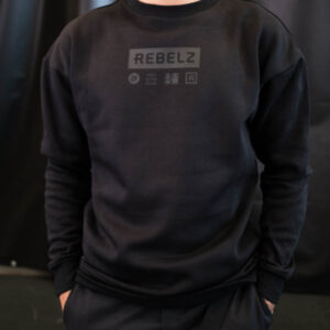 rebelz x shamo sweatshirt blackblack 3