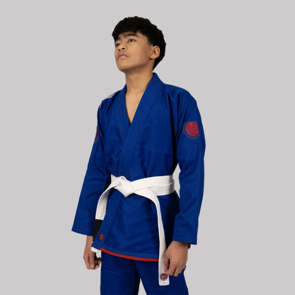 scramble bjj gi athlete kids blue 3