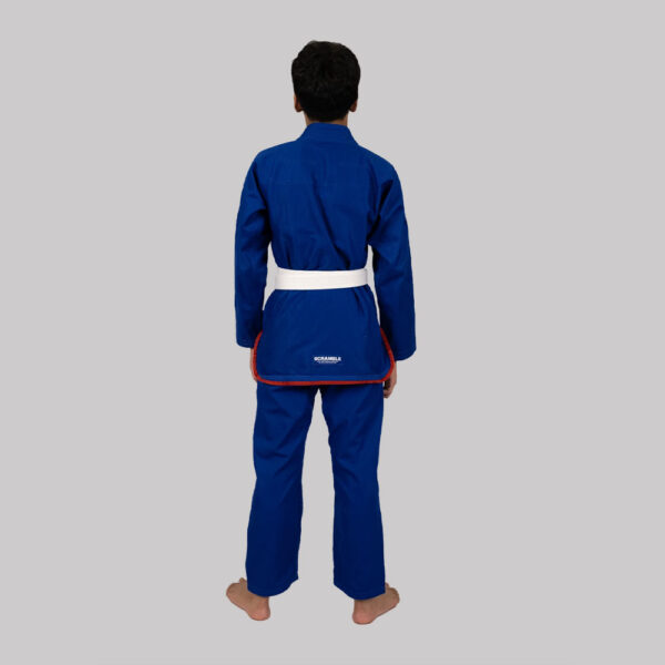 scramble bjj gi athlete kids blue 6