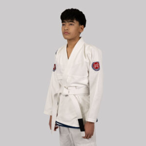 scramble bjj gi athlete kids white 3