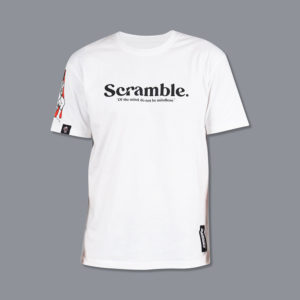 scramble t shirt meiyo white 1