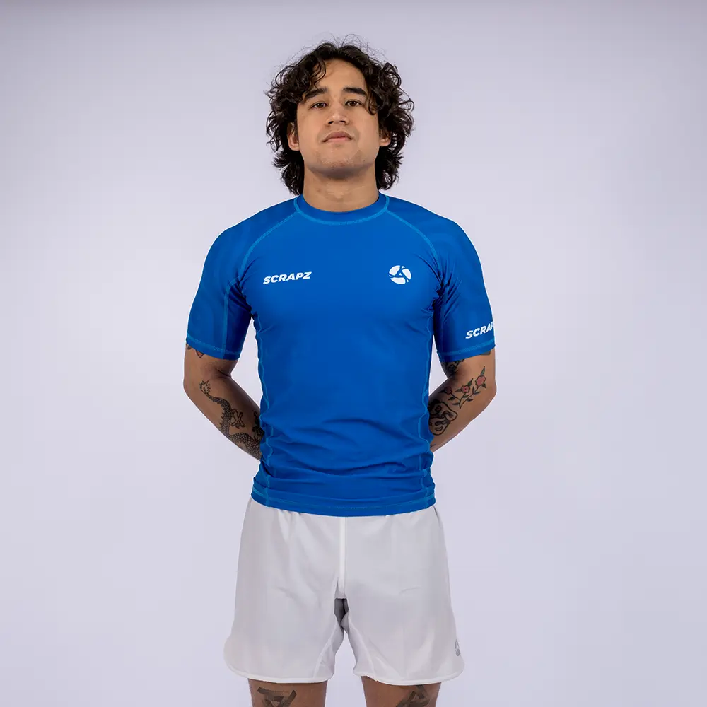 scrapz rashguard blue