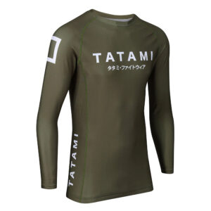 tatami rashguard katakana long sleeve khaki 3