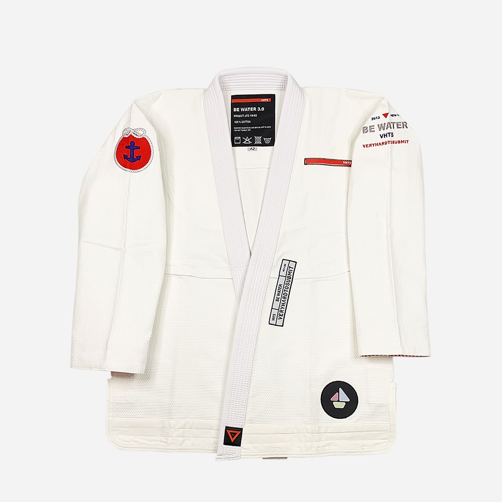 VHTS BJJ Gi Be Water white