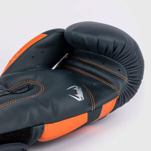 venum boxing gloves elite navy silver orange 3