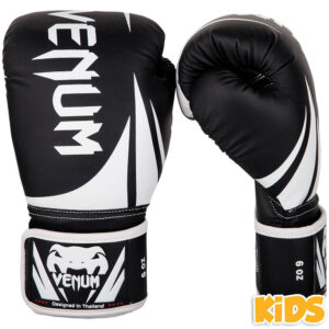 venum boxing gloves kids challenger 2.0 black:white 1