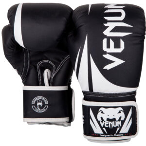 venum boxing gloves kids challenger 2.0 black:white 2