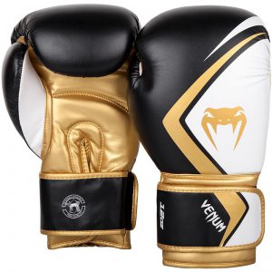 Venum Boxing Gloves Contender 2.0 black/white/gold