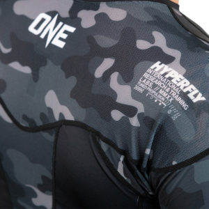 hyperfly x one fc rashguard short sleeve black camo 2