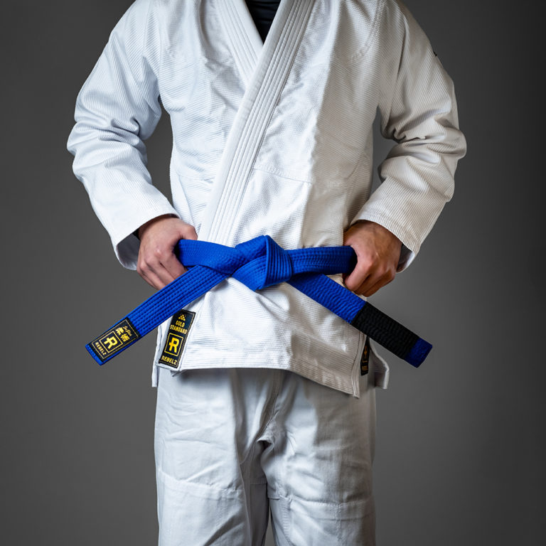 Fuji BJJ Belt Competition green/yellow incl. referee wristband Rebelz