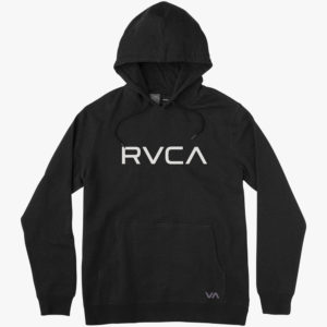rvca hoodie big logo black 1
