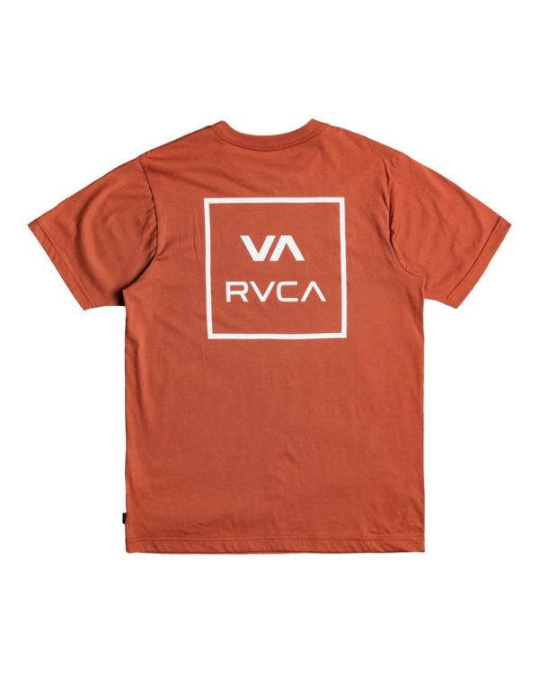 rvca t shirt all the way terracota 1