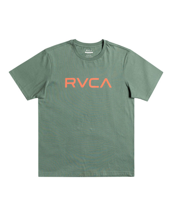 rvca t shirt big logo green